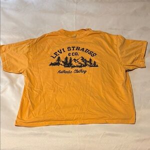 Levi's Men's Yellow Graphic Tee